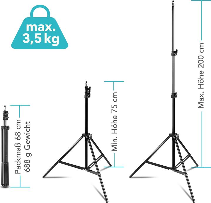 Actual product image Wiltec LampPod 200 (200 cm, 3.50 kg)