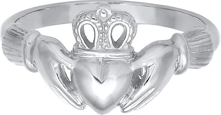 Immagine prodotto Elli Anello Claddagh Cuore Corona Reale Argento 925 (58, 925 Argento)