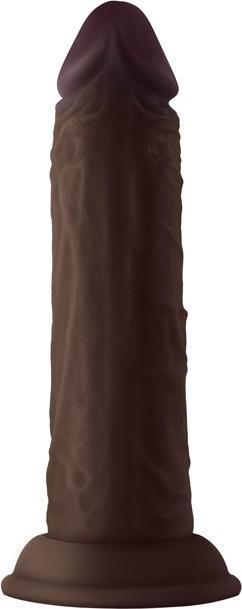 Actual product image Shaft Model J 13.97 cm Liquid Silicone Dong Mahogany Black