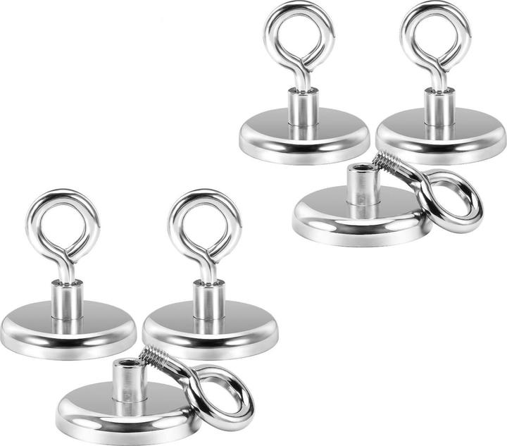 Produktbild Swissdetector Ösenmagnete - Extra stark - Ø 42 MM - Stärke 72.5 kg (X 6) (6x)