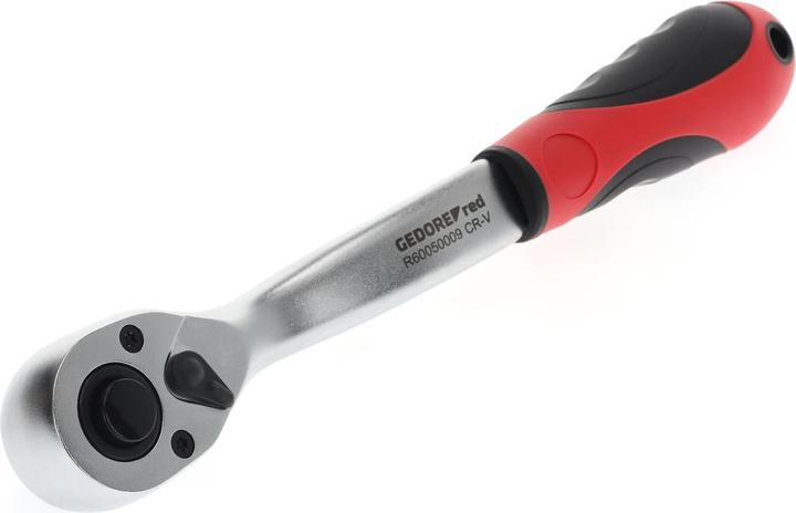 Actual product image Gedore Red red R60050009 2C reversible ratchet 1/2 cranked 255 mm Reverse angle 10°. (1/2")