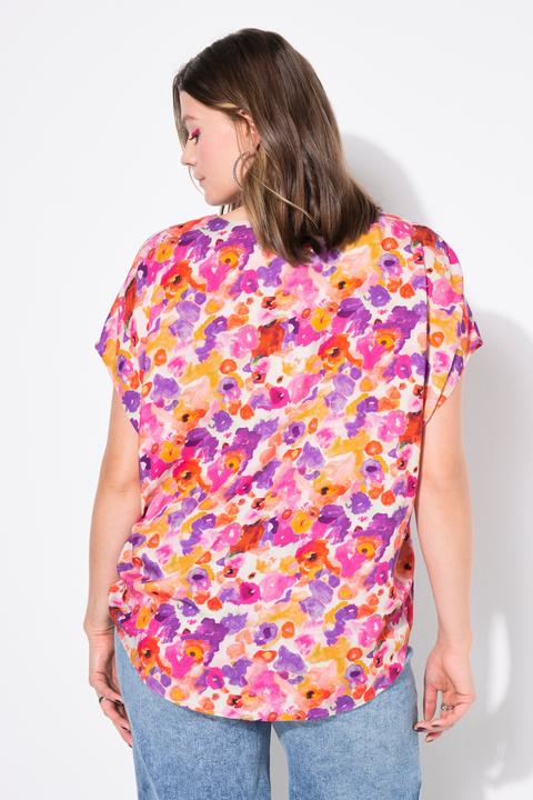 Produktbild Studio Untold Blusenshirt, oversized, Flower-Print, V-Ausschnitt (54)