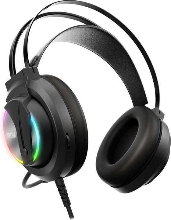 Actual product image Krom Kappa Headphones Wired Headband Gaming Black (NXKAPPA) (Cable)