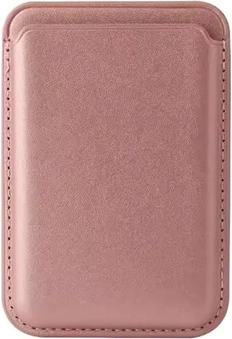 SIGN MagSafe PU Leather Card Holder - Rose Gold