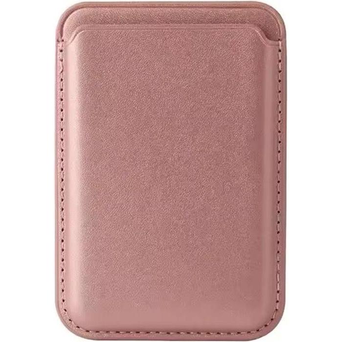SIGN MagSafe PU Leather Card Holder - Rose Gold, Accessori per cellulare, Oro, Rosa