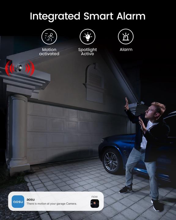 Produktbild Aosu Solarcam System Max - 2 Camera's (2560 x 1440 Pixels)