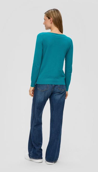 Produktbild s.Oliver Strickpullover Strickpullover mit U-Boot-Ausschnitt (42)
