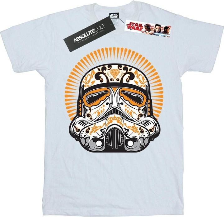 Actual product image Star Wars Boys Stormtrooper Dia De Los Muertos T-Shirt (128)