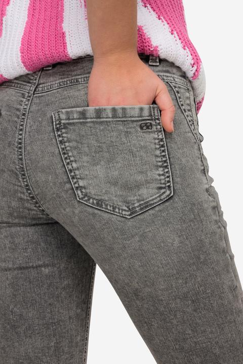Image du produit Laurasøn 7/8-Slim-Jeans, 5-Pocket, Saum-Umschlag (46)