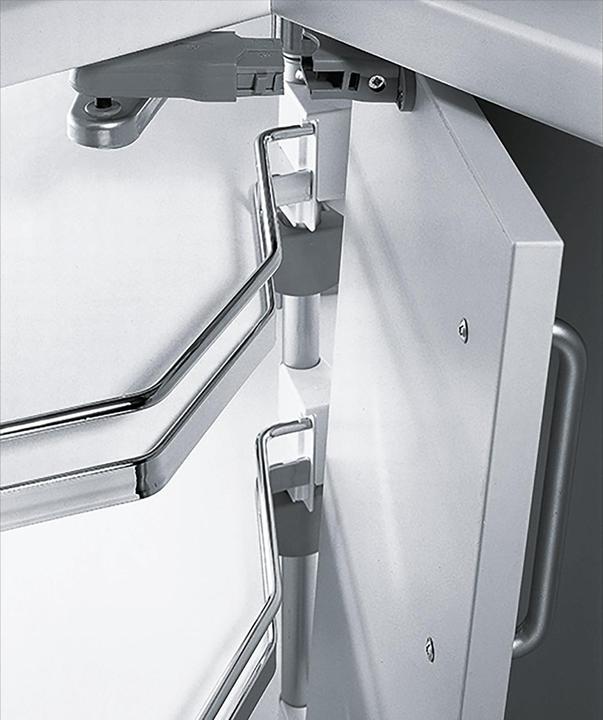 Produktbild Hettich Eckschrank-Drehbeschlag Revo 90° für 800x800 + 900x900 mm (ohne Böden) (1 Stk.)