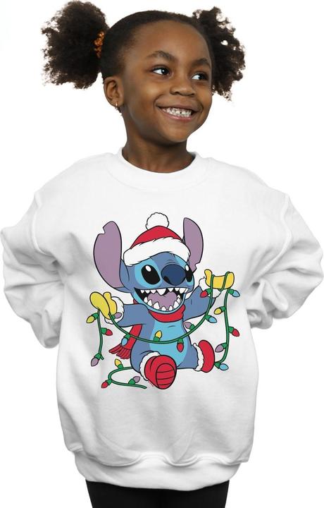 Immagine prodotto Disney Lilo And Stitch Christmas Lights Felpa Ragazze (140, 146)