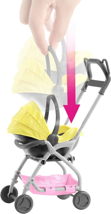 Immagine prodotto Barbie Skipper Babysitters Inc. bambola e set da gioco, bambolina con passeggino 2 in 1
