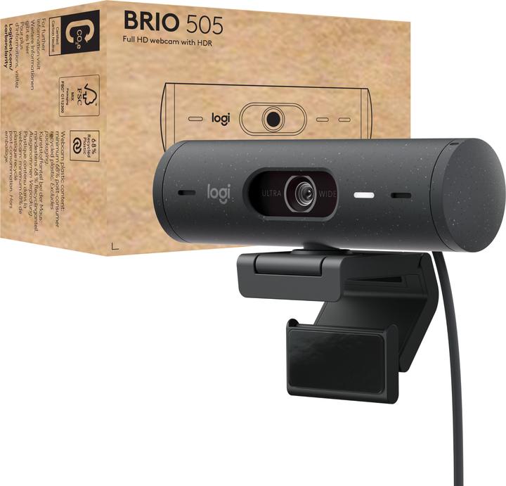 Logitech Brio 505 - GRAPHITE - EMEA (4 Mpx)