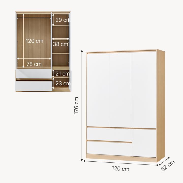 Actual product image En.Casa Bastheim (120 x 52 x 176 cm)