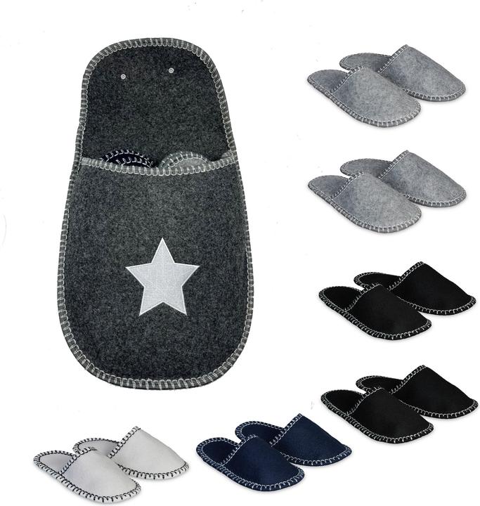 Produktbild Relaxdays 6x Gästehausschuhe (36, 39, 40, 42, 43, 45)