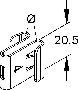 Actual product image Niedax Moulded connector