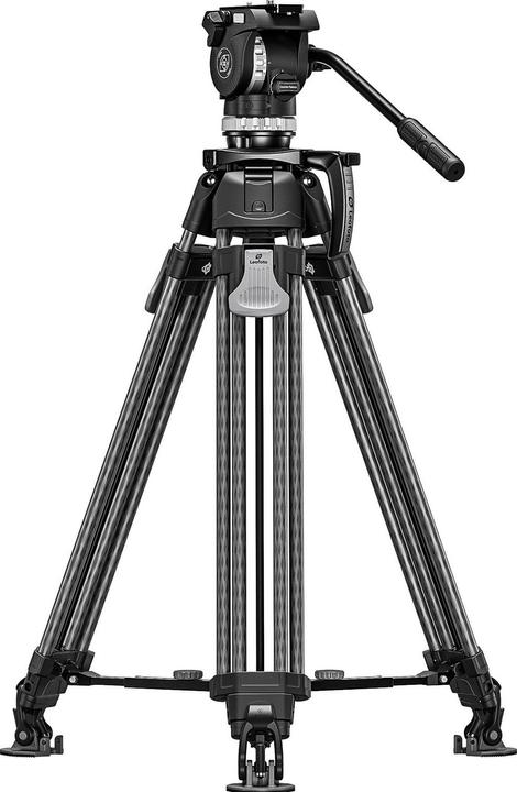 Actual product image Leofoto LVF-163C video tripod with FH-10 fluid head (Carbon)