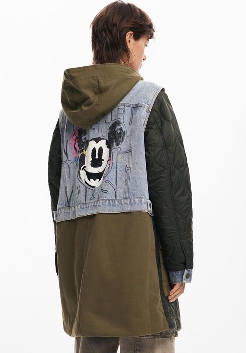 Actual product image Desigual waterproof jacket desigua budapest mickey (L)