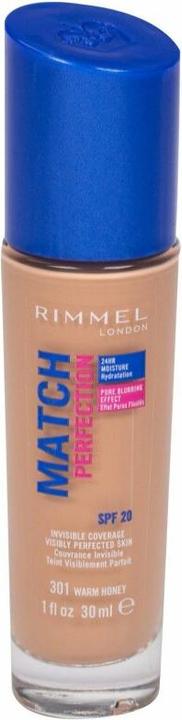 Actual product image Rimmel London Match Perfection SPF20 (303 Warm Honey)