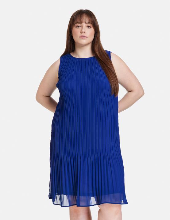 Produktbild Samoon Kleid Langarm kurz Ärmelloses Plisseekleid (44)