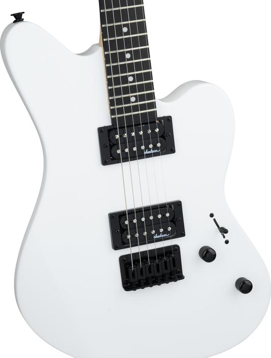 Actual product image JACKSON JS22 Surfcaster Electric Guitar, Snow White (Electric guitar, Amaranth, Maple, Poplar)