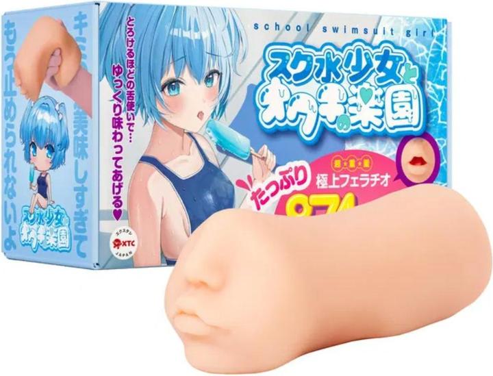 Actual product image Seiraku Toys XTC Japan – Warm Mouth Masturbator – Swimsuit Girl
