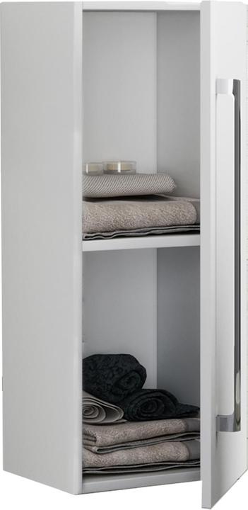 Actual product image VCM Wooden Bathroom Furniture Midi Cabinet Badinos Revolving Door (33 x 22 x 75 cm)