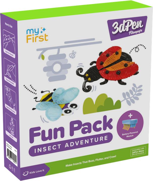 myFirst 3D Pen Filaments Insect Adv. (PCL, 1.75 mm, Multicolore)