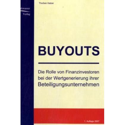 Buyouts, Fachbücher von Thorben Katzer