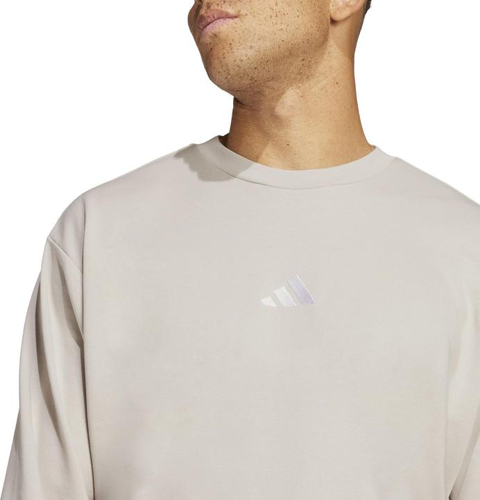 Produktbild Adidas Men's Essentials FEELCOZY French Terry Sweatshirt, Wonder Alumina/White, M (M)