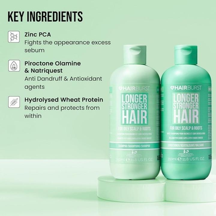 Actual product image Hairburst Hair Burst Shampoo & Conditioner Set for Oily Hair Deep Cleansing and Purifying (700 ml, Liquid shampoo)