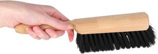 Actual product image Luva Hand brush Synthetic hair black, clear coated