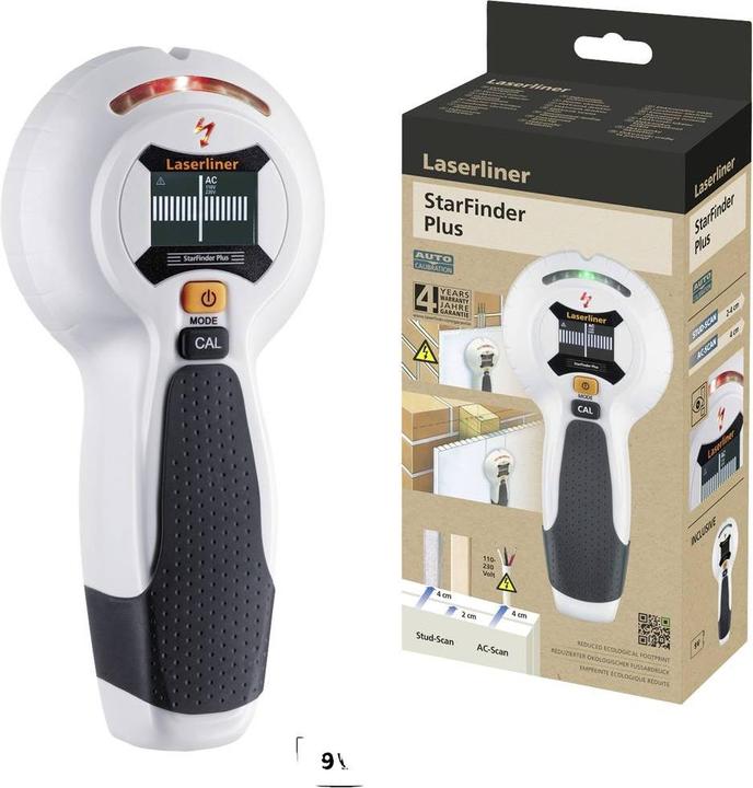 Produktbild Laserliner Ortungsgerät StarFinder Plus 080.972E Ortungstiefe (max.) 40mm