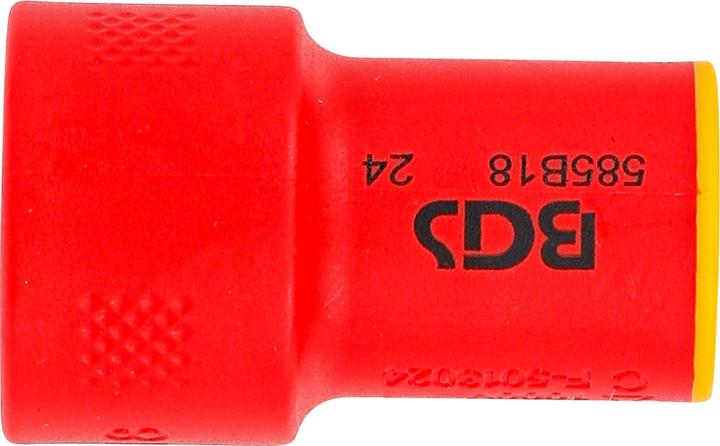Immagine prodotto BGS VDE-Steckschlüssel-Einsatz Sechskant | Antrieb Innenvierkant 10 mm (3/8") | SW 18 mm (18 mm)