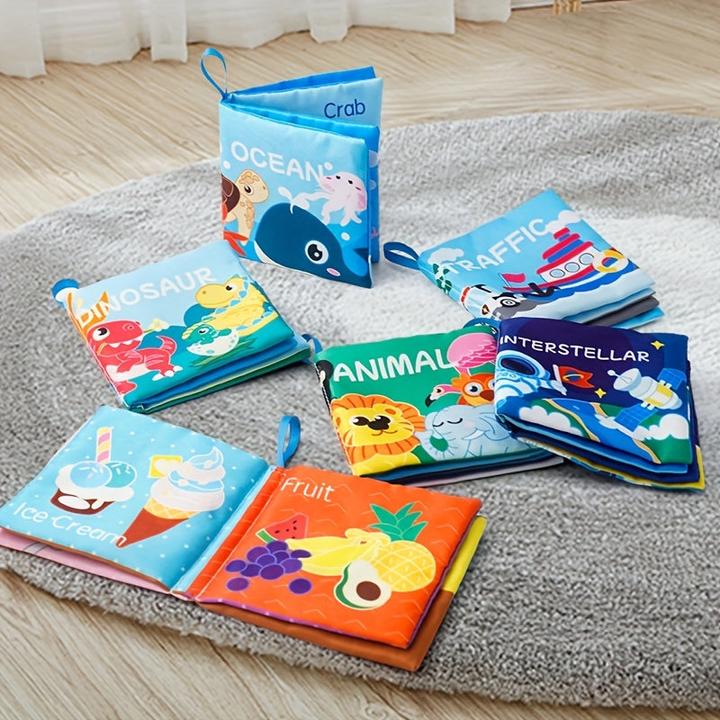 Immagine prodotto Activity Board Il primo libro di stoffa morbida per bambini, libro di stoffa, libro lavabile per bambini, libro di