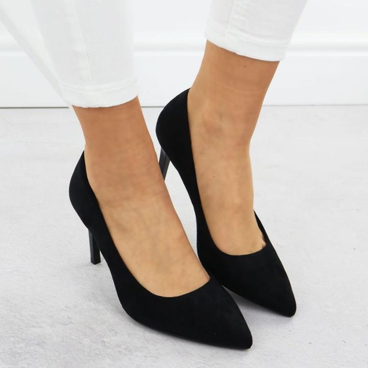Produktbild Leone Black suede stiletto pumps Sergio 1339 (40)