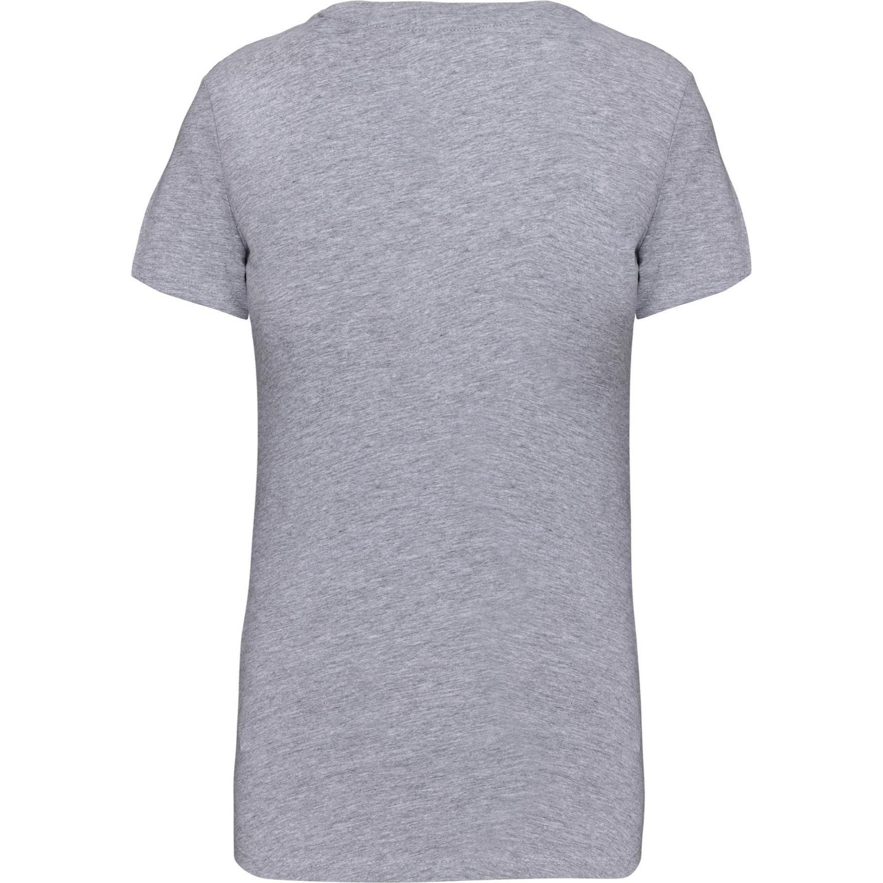 Kariban, Damen, Shirt, Rundhalsausschnitt côton, Grau, (XXL)