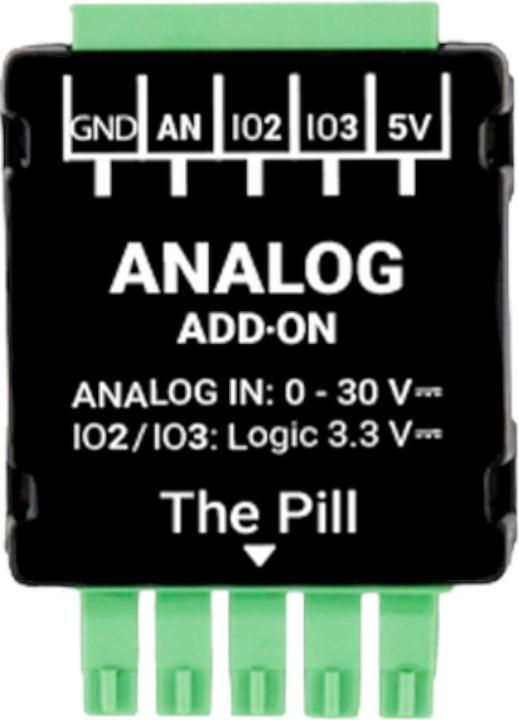 Shelly · The Pill · Analog 0-30 V Add-on