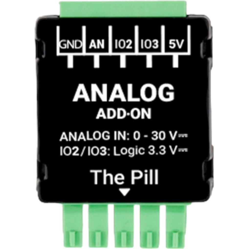 Shelly, Accessori per la tecnologia di controllo, · The Pill · Analog 0-30 V Add-on