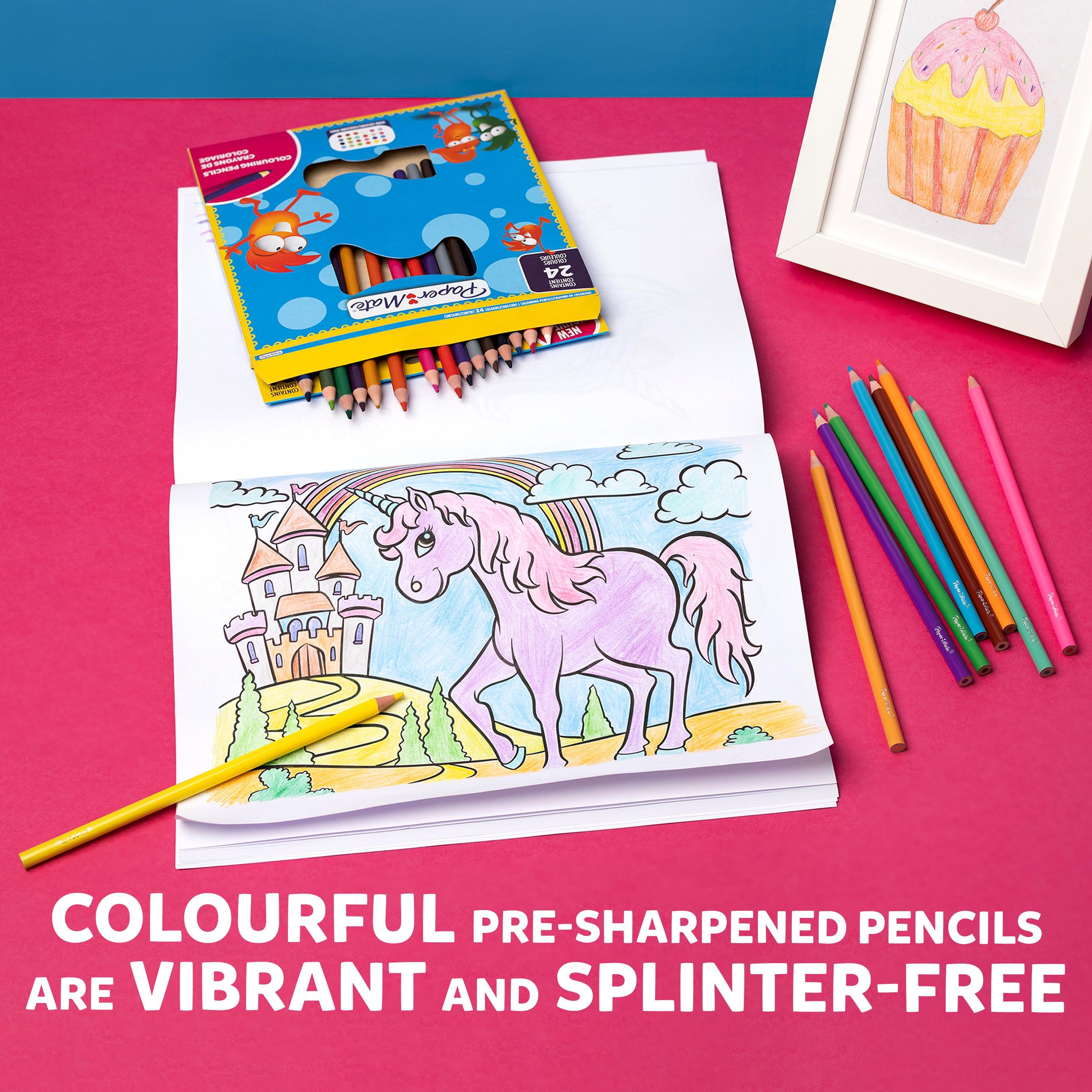 Thumbnail - Paper Mate, Malstifte, Buntstifte Kids Colouring Bunt 24er M Blister (Mehrfarbig, 24 x)