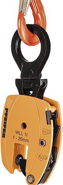 Pfeifer Tragklemme Modell KL, Vertikaleinsatz