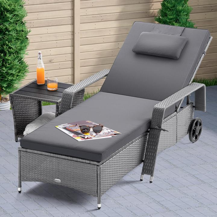 Actual product image Casaria Garden lounger (193 cm)