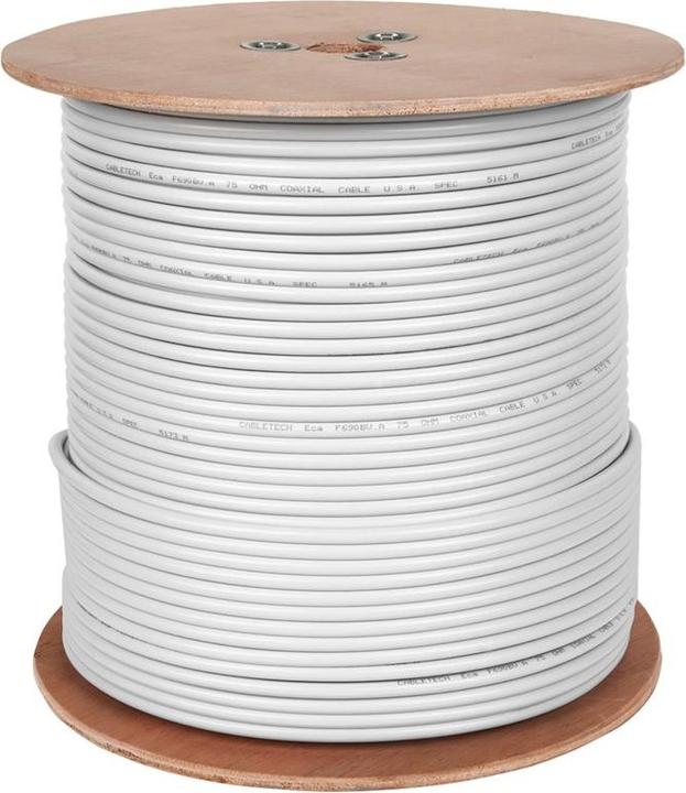 Productafbeelding Cabletech F690BV Coaxkabel, wit, rol 305 m (Antennekabel)