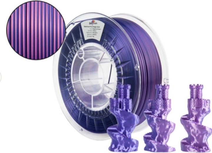 Immagine prodotto Filament · PLA Magic SILK · MAGENTA DREAM · 1.75mm · 1kg (PLA, 1.75 mm, 1000 g, Multicolore)