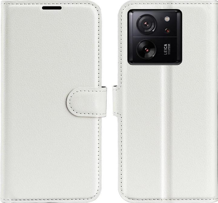 Actual product image Cover-Discount Xiaomi 13T / 13T Pro - Leather case cover white (Xiaomi 13T)