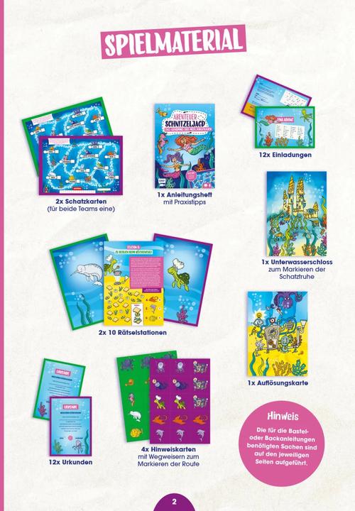 Immagine prodotto Set: Abenteuer Schnitzeljagd – Das Geheimnis der Meerjungfrauen (Tedesco, Linn'a Bergsträsser, 2023)