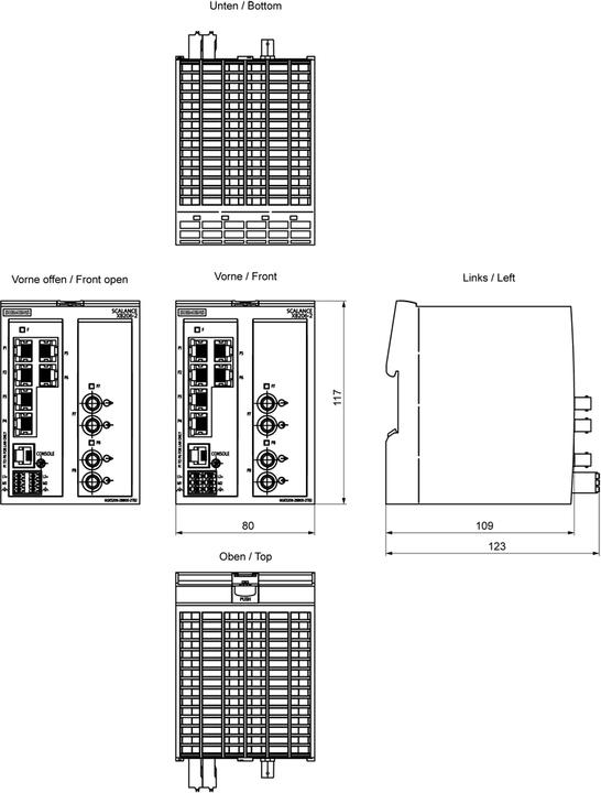 Immagine prodotto Siemens SCALANCE XB206-2 (8 porte)