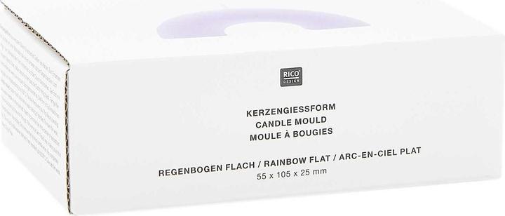 Image du produit Rico Design Moule à bougies Arc-en-ciel plat, 118 x 69 x 30 mm