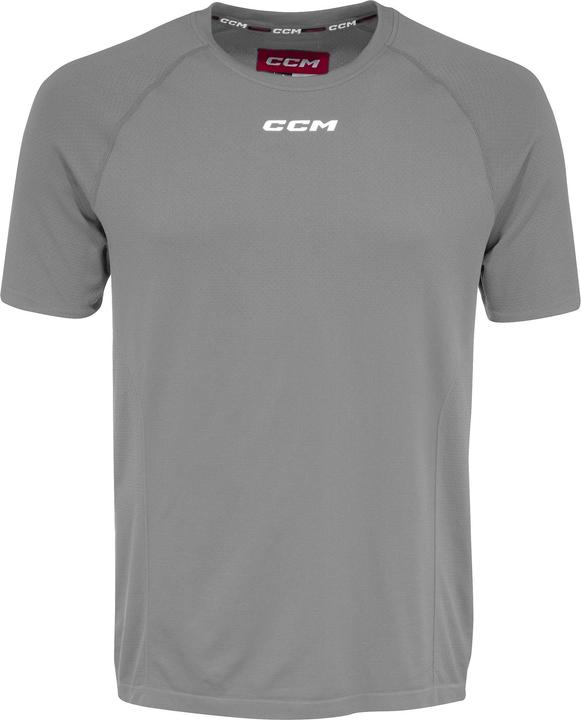 Immagine prodotto CCM TSS3TA Herren Kurzarm-Trainings-T-Shirt, Dunkelgrau meliert, XL (XL)