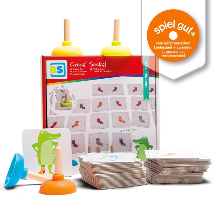 Actual product image BS Kids game Crocodile socks (English, French, German, Italian, 2 - 4 Players)